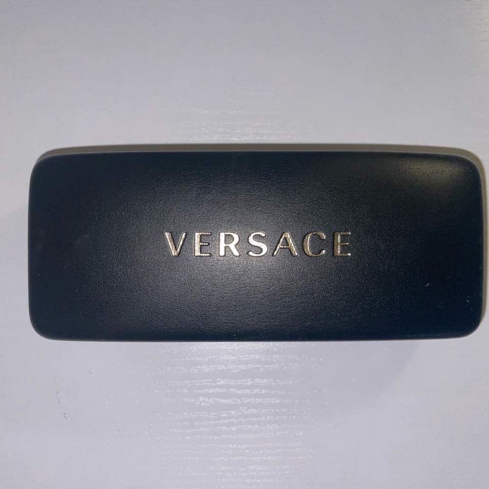 Versace Hardshell Eyeglass Case in Black